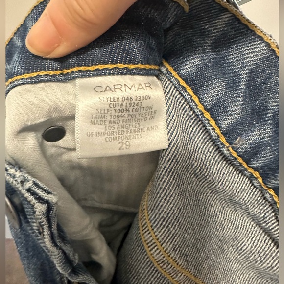 CARMAR FELT LOGO JEANS - Picture 5 of 7